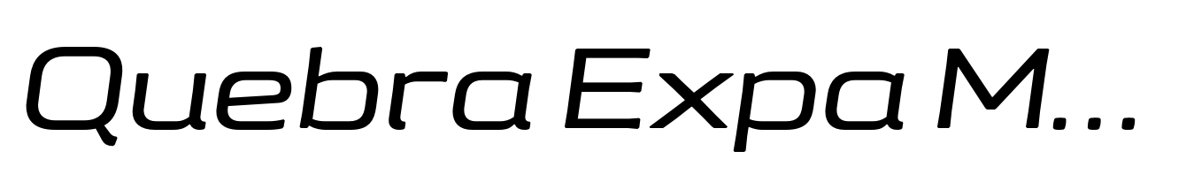 Quebra Expa Medium Italic